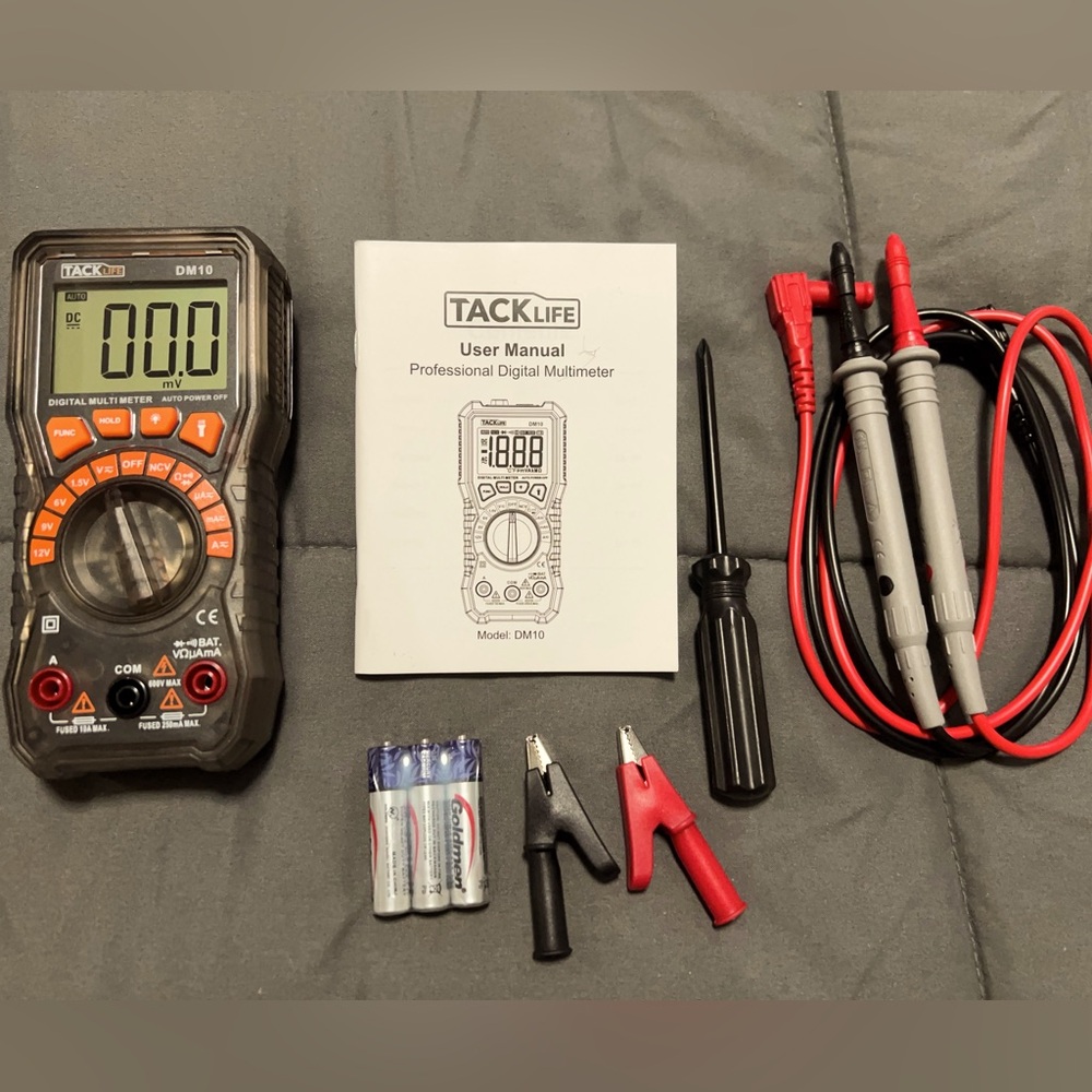 Multimeter with all accessories all functions working very limited use.